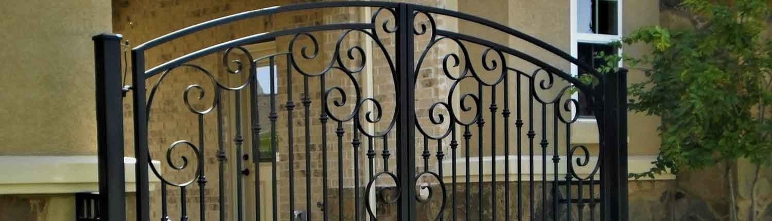 iron gates Custom Security Fence